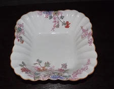 Spode Bowl 9" Chelsea Garden  Square Vegetable Serving BOWL-EXCELLENT