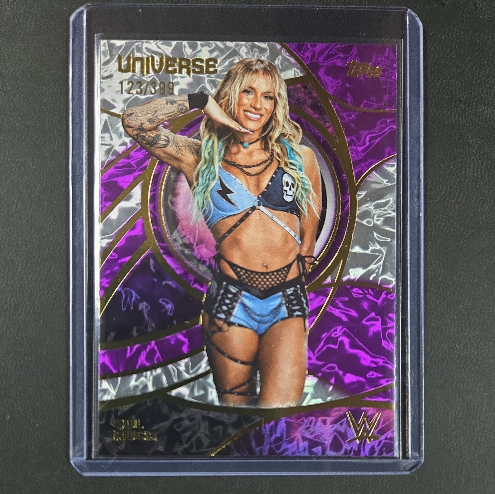2026 Topps Universe WWE Sol Ruca #97 Purple Glass /399  