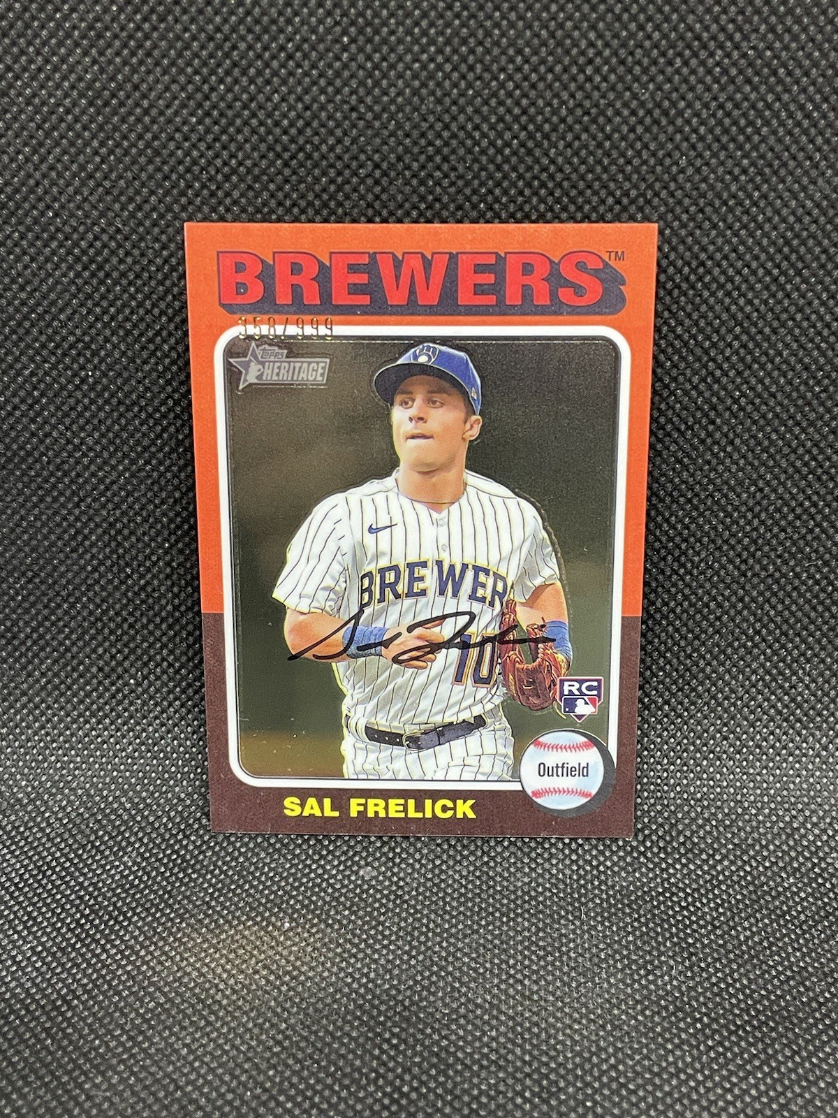 Sal Frelick 2024 Topps Heritage Chrome /999 #451 Rookie RC Brewers