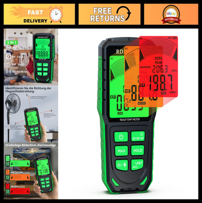 EMF Detector Meter - Detect 5G, WiFi & Smart Meters - Electromagnetic Radiation