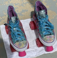 Skechers Twinkle Toes Girls Roller Skates Blu...