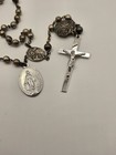 Antique 32.8G Sterling Silver  Rosary c.1890–1920 Very Rare Unique! — photo 2