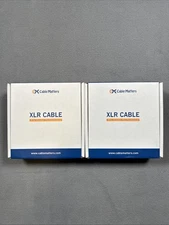 LOT OF 2 Cable Matters XLR 3.5mm to XLR Male To Female Cable - 10 Feet