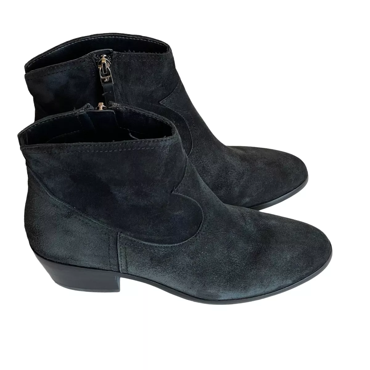 Sam Edelman Peggy Ankle Bootie Womens Size 7M Black Suede Side Zip