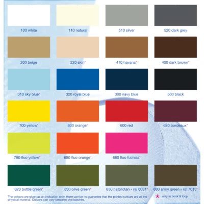 ALFATEX® BRAND BY Velcro COMPANIES SEW ON 20mm Hook And Loop Coloured