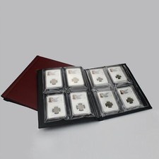 16CT Storage Album Box Case Holders Book for PCGS NGC Graded Coins Slabs