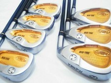 HONMA TWIN MARKS MG-818 BEAUTIFUL GOLD 3-STAR 7Pcs Regular Flex IRON SET