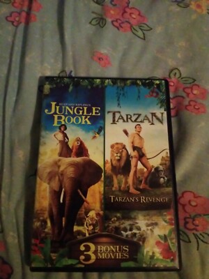The Jungle Book/Tarzan: Includes 3 Bonus Movies (DVD, 2016) NEW
