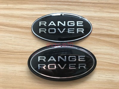 2 Black For Land Rover Range Rover Freelander Grille/tail Gate Emblem Oval Badge