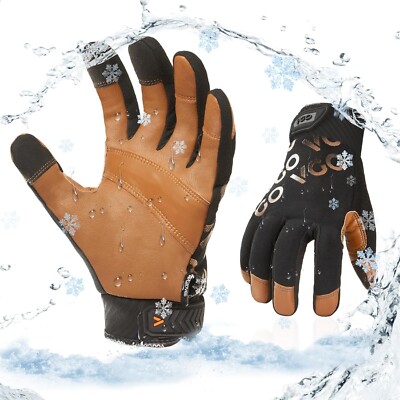 VGO 2 gloves -20 /-4°F Winter Waterproof Mechanic Gloves, Freezer use (GA9603FW)