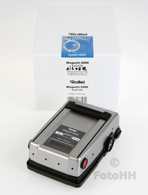 RARE ROLLEI ROLLEIFLEX 6000 MAGAZIN **SILVER** BRAND NEW IN BOX