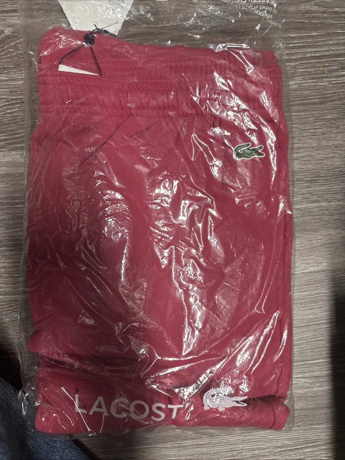 Pantalon piqué rose Supreme x Lacoste (FW19) taille M