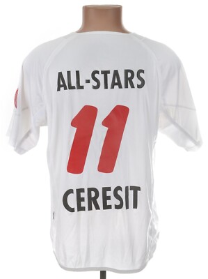FORTUNA DÜSSELDORF 2000er WEISSES FUSSBALLTRIKOT GRÖSSE XL ERWACHSENE #11 ALL-STARS
