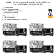 Helia-D Professional Hyaluron Argan Stem Cell Cream Vegan Anti-Aging Cream x 4