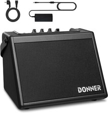 Donner DDA-20 Electric Drum Amplifier 20W 2 Channel Electric Piano Amp Portable