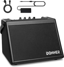 Donner DDA-20 Electric Drum Amplifier 20W 2 Channel Electric Piano Amp Portable