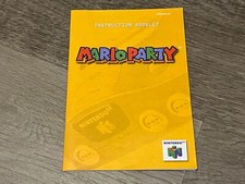 Mario Party Instruction Manual Booklet Only Nintendo 64 N64