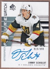 2019-20 SP Authentic  #175 Jimmy Schuldt RC AUTO /999 - Vegas Golden Knights