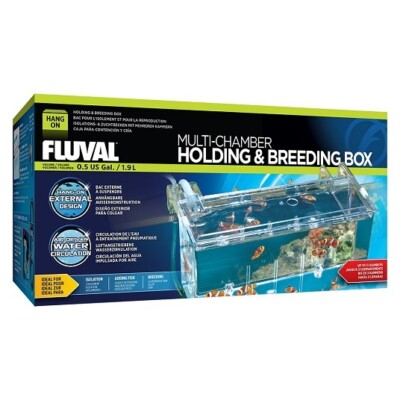 Fluval Multi Chamber Breeding Box Large 10.25'' x 5.5'' x 4.75'' Model 10943 3 Way