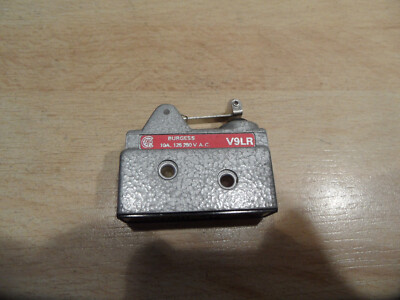 Burgess Johnson Electric V9LR 10A 125-250V AC Isolate Elsewhere Before Removing