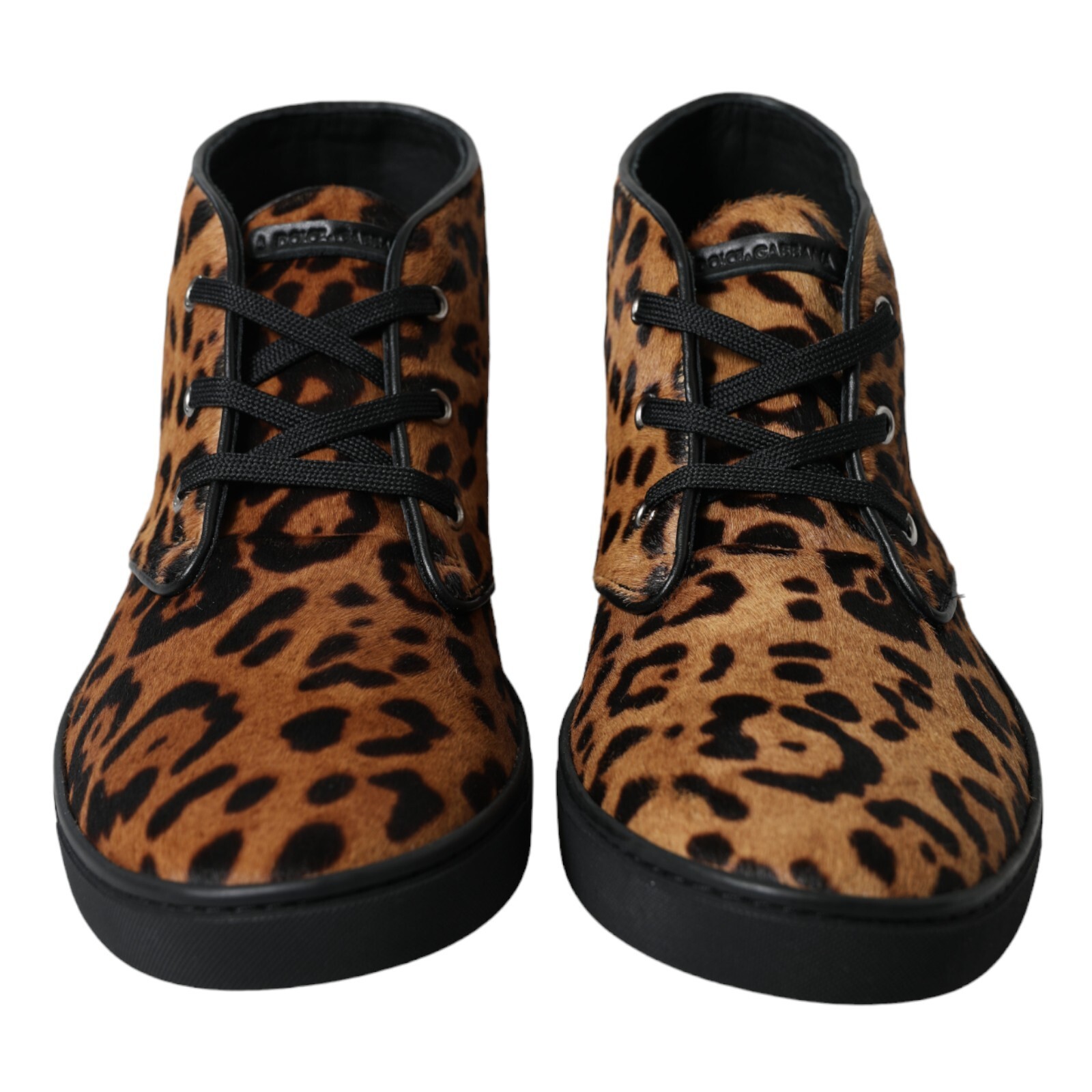 DOLCE & GABBANA Scarpe Sneakers Marrone Pony Hair Pelle EU40.5 US7.5 1300usd