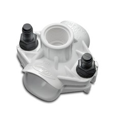 Dawn Industries 100C, 1" Poly Saddle x 1/2˝ FPT, KwikSeal Plastic Saddles (1pc)