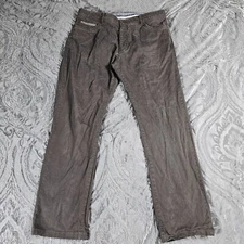 Ballin Modern Fit Cresent Pants Mens 36x32 Brown Twill Casual Jeans Stretch