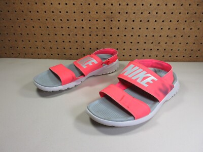 Nike womens Solar Red Pumice Tanjun slingback sandals 10 M 882694 601