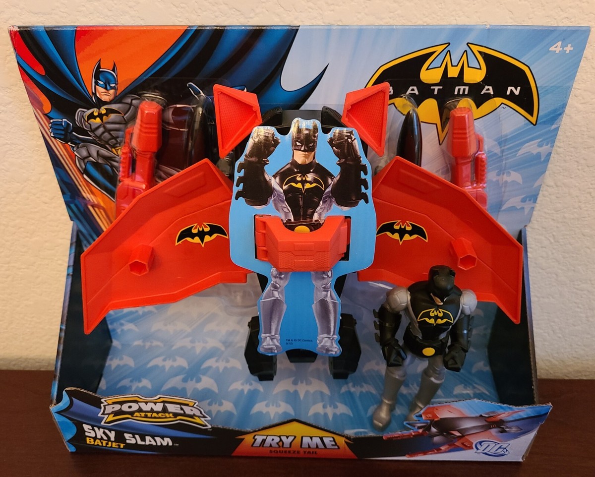 Batman Power Attack Sky Slam Bat Jet Vehicle with 6