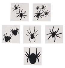 72 Spider Temporary Tattoos, Halloween Handouts/Treats or Costume Accessories