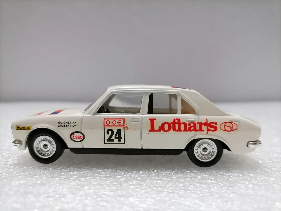 PEUGEOT 504 Rally - Modelo Vintage Escala 1:43, Solido 50 Hecho en Francia 1978 Foto 2 de 4