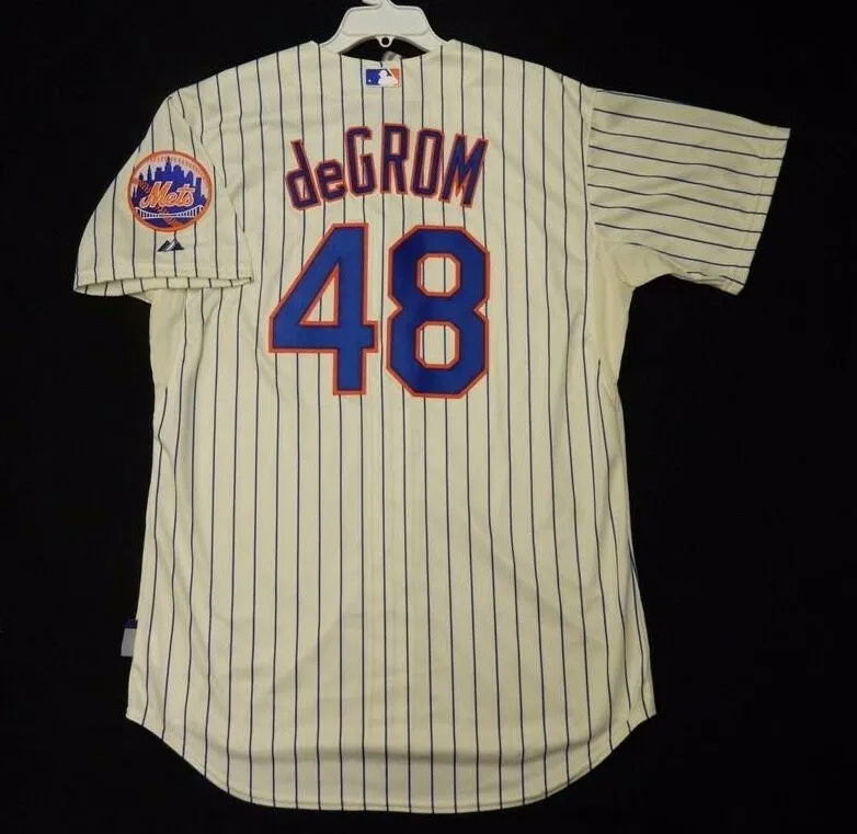 Authentic Majestic, SIZE 60 4XL NEW YORK METS, JACOB DEGROM, COOL BASE  Jersey