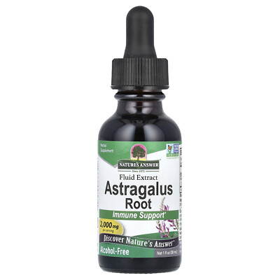 Nature s Answer Astragalus Alcohol-Free 2 000 mg 1 fl oz 30 ml Alcohol-Free,