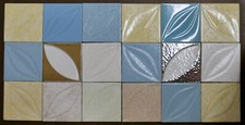 Mid-Century Modern 18-Tile Back Splash