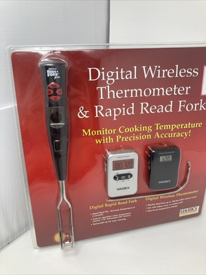 Digital Wireless Thermometer & Rapid Read Fork Thermometer Maverick #177130 B14