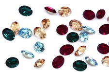 Superior PRIMERO 4128 Oval Fancy Stones Crystals Many Colors Sizes