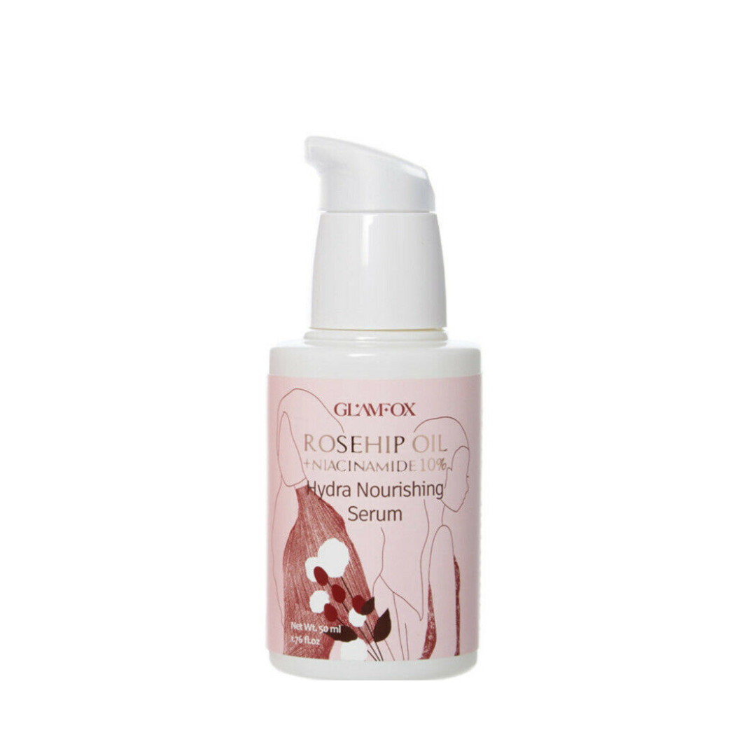 GLAMFOX Rosehip + Niacinamide 10 Hydra Nourishing Serum Korean Face