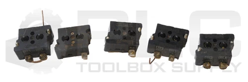 LOT OF 5 CUTLER HAMMER 10250T CONTACT BLOCK 600VAC 250VDC