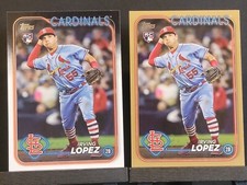 (2) 2024 Topps Series 2 Irving Lopez Gold Border + Base  Rookie /2024 Cardinals