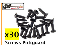 New 30 Black Screws Pickguard / Control Plate / Backplate All Guitars  Basses