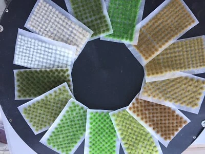 Pick 5 Sheets Of Self Adhesive Static Grass Tufts, Basing, Wargaming, 40k