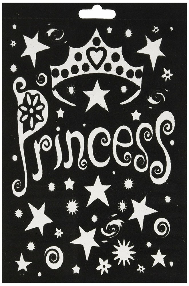 Darice Velvet Color In Poster with markers Princess 6 X 9 Inches