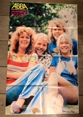 ABBA - A very rare large poster from - Finland - 1976 - 80 x 54 cm