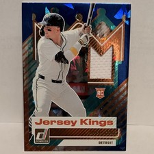2025 Panini Donruss Jersey Kings Jace Jung Detroit JK-JJ Rookie Memorabilia