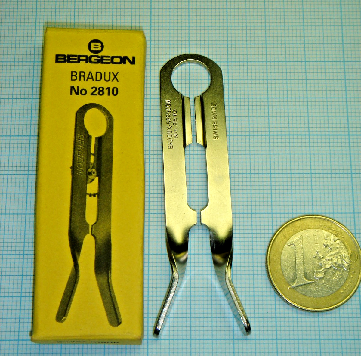 Outil Bergeon Bradux N°2810 déchasseur de plateau de balancier simple et double
