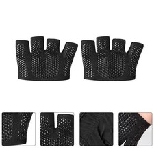 Half Finger Fingerless Breathable Non Gloves Pair for Gym Workout