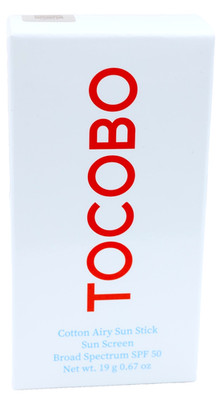 Tocobo Cotton Airy Sun Stick Sun Screen SPF 50 0.67 oz/ 19 g Exp 06/27 NIB