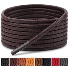 3 Pairs Dress Shoe Laces for Men, Shoelaces for Dress Shoes, Waxed Round Shoe...