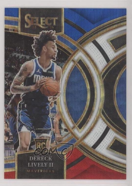2023-24 Panini Select Premier Level Tri-Color Prizm Dereck Lively II #111 4p1