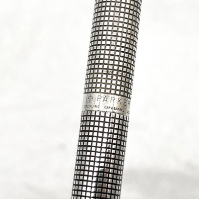 VTG Parker USA Sterling Silver Cap & Barrel Cisele Capped